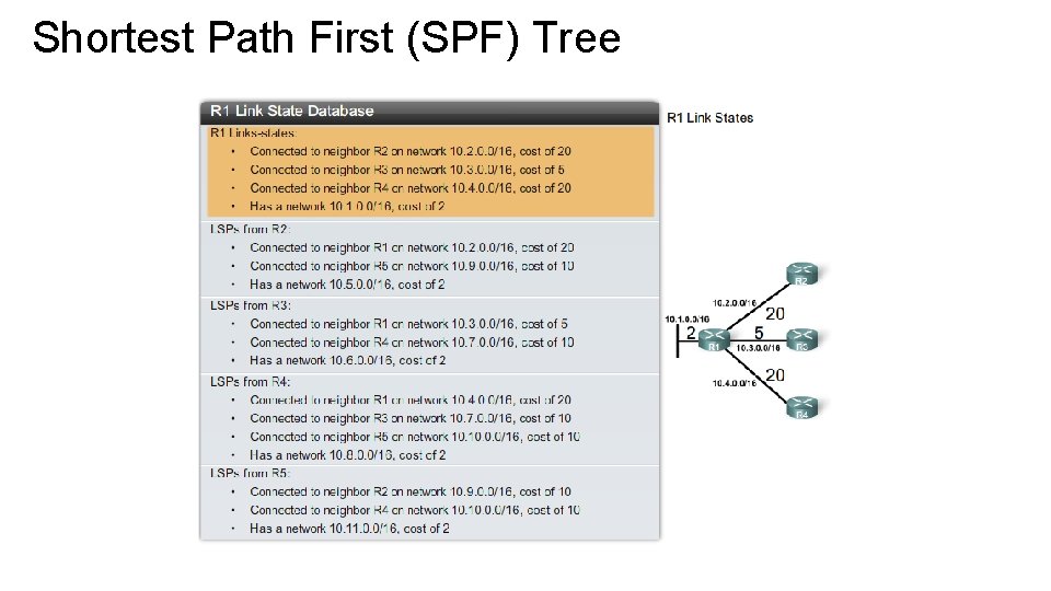 Shortest Path First (SPF) Tree 