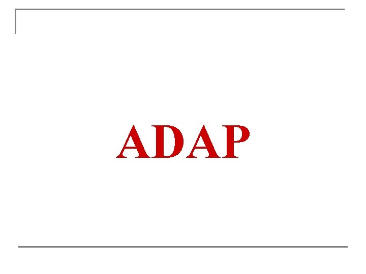 ADAP 