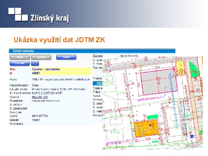 Ukázka využití dat JDTM ZK 