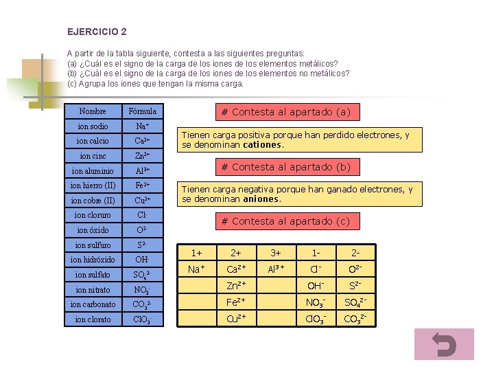 EJERCICIO 2 A partir de la tabla siguiente, contesta a las siguientes preguntas: (a)