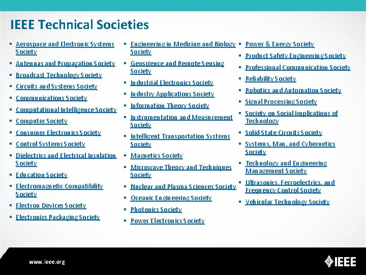 IEEE Technical Societies § Aerospace and Electronic Systems Society § Antennas and Propagation Society