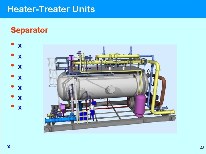 Heater-Treater Units Separator • • x x x x 23 