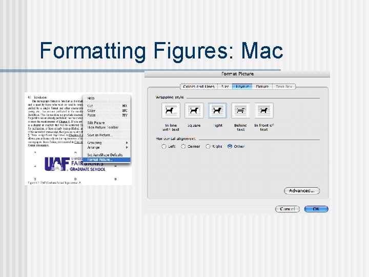 Formatting Figures: Mac 