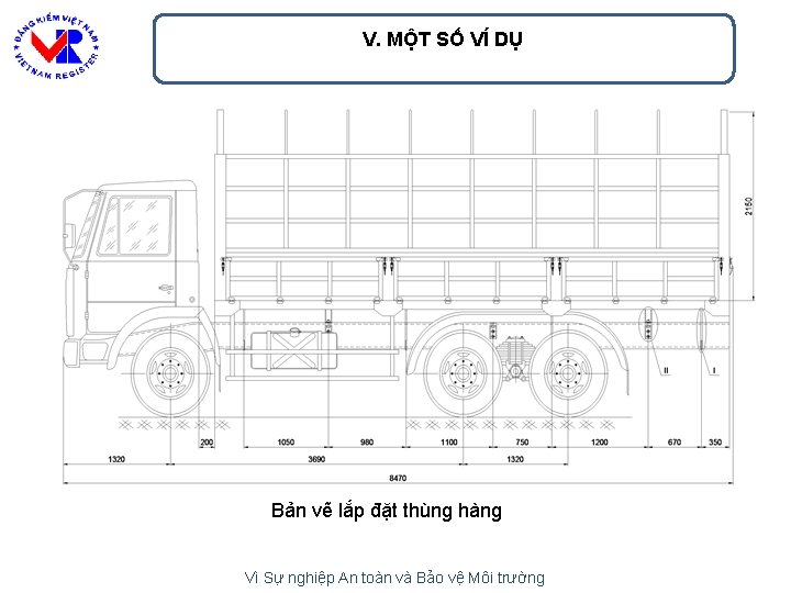 V. MỘT SỐ VÍ DỤ Bản vẽ lắp đặt thùng hàng Vì Sự nghiệp