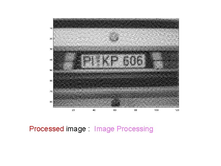 Processed image : Image Processing 