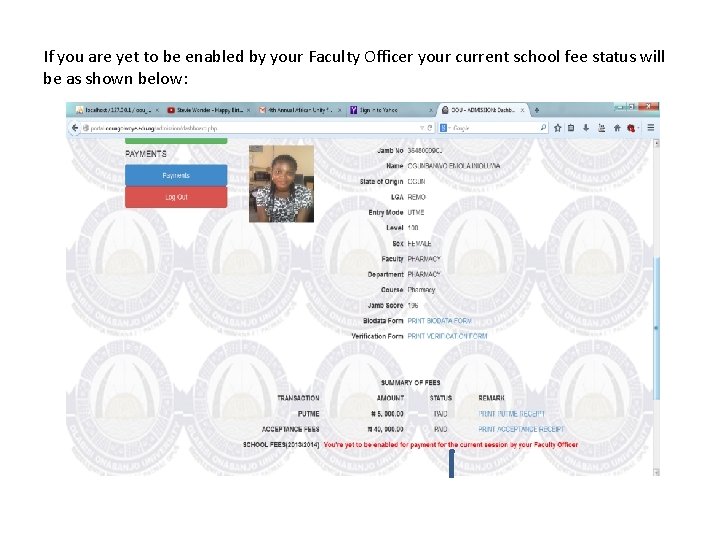 If you are yet to be enabled by your Faculty Officer your current school If you are yet to be enabled by your Faculty Officer your current school