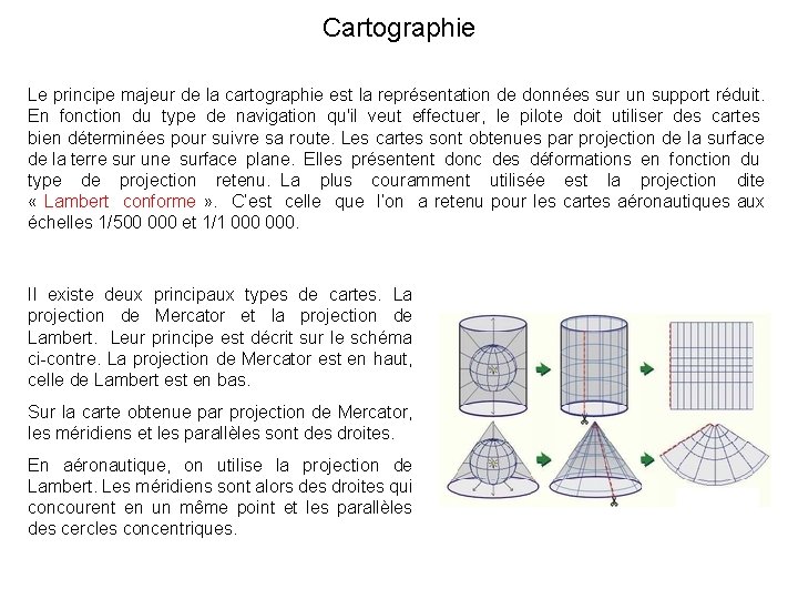 Cartographie Le principe majeur de la cartographie est la représentation de données sur un