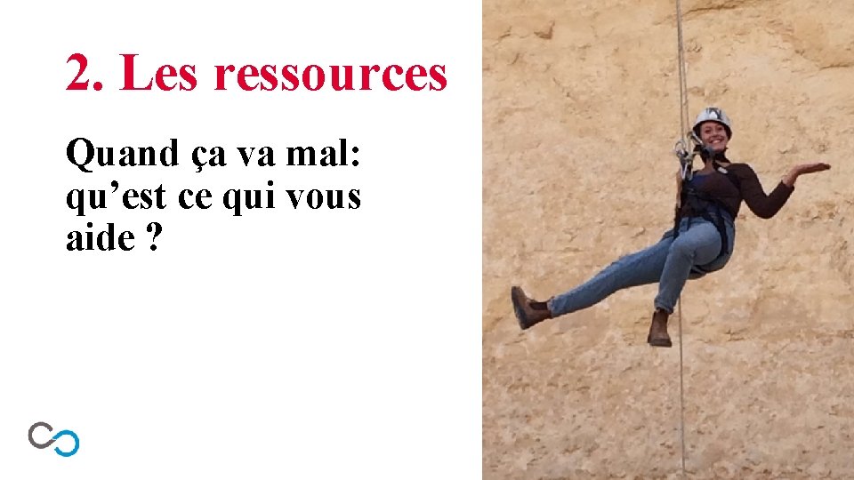 2. Les ressources Quand ça va mal: qu’est ce qui vous aide ? 