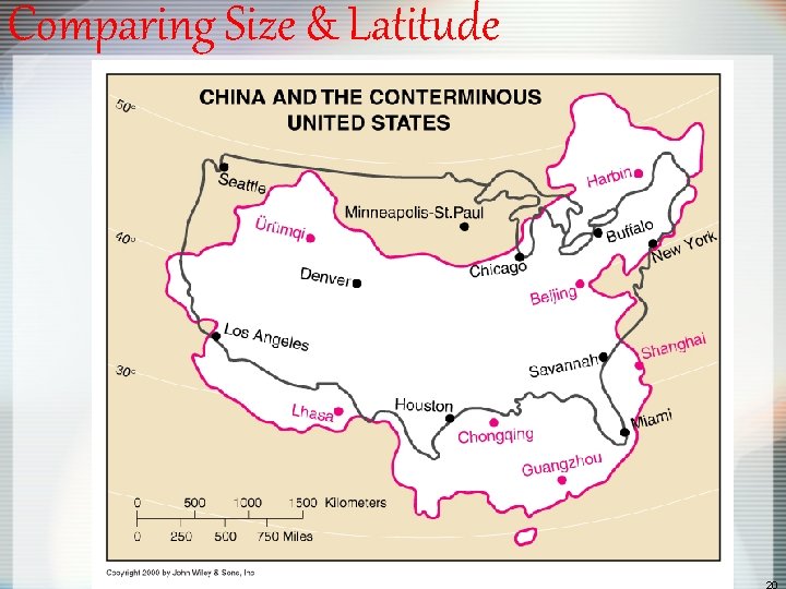 Comparing Size & Latitude 