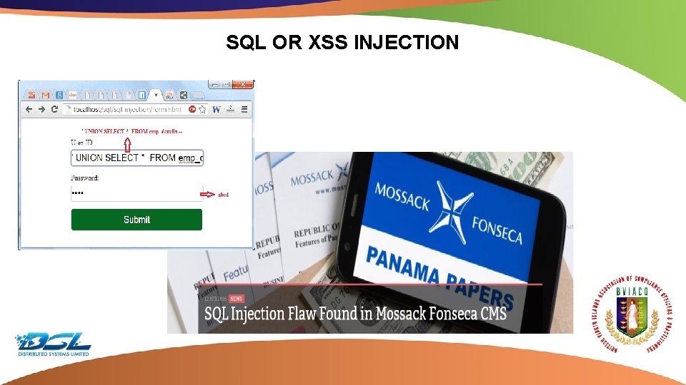 SQL OR XSS INJECTION Dummy Text 