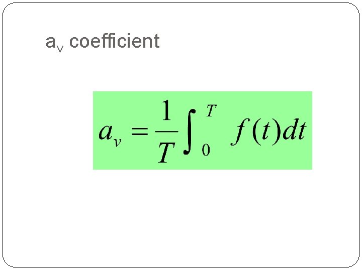 av coefficient 8 