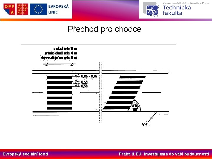 Přechod pro chodce Evropský sociální fond Praha & EU: Investujeme do vaší budoucnosti 