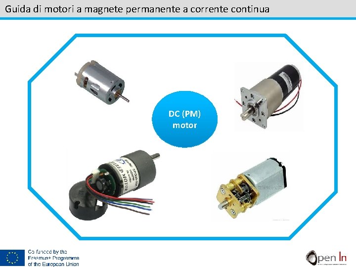 Guida di motori a magnete permanente a corrente continua DC (PM) motor 