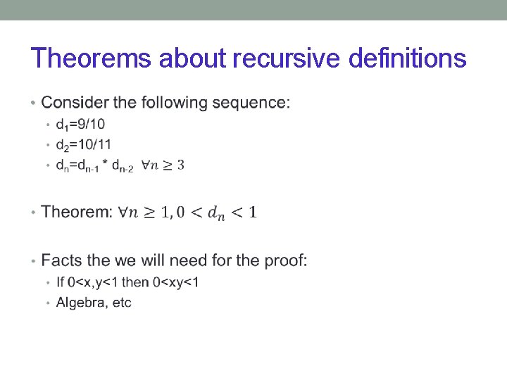 Theorems about recursive definitions • 