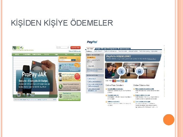 KİŞİDEN KİŞİYE ÖDEMELER 