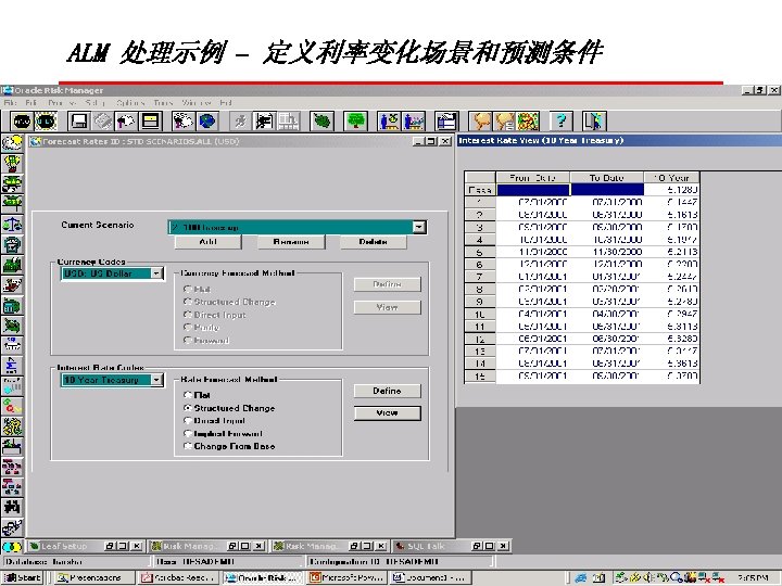 ALM 处理示例 – 定义利率变化场景和预测条件 Copyright © 2003, Oracle. All rights reserved. 