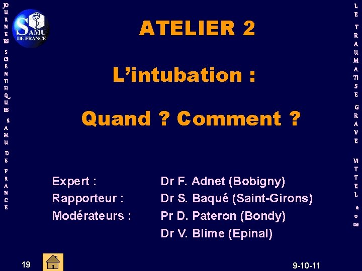 JO U R N E ES L E ATELIER 2 S CI E N