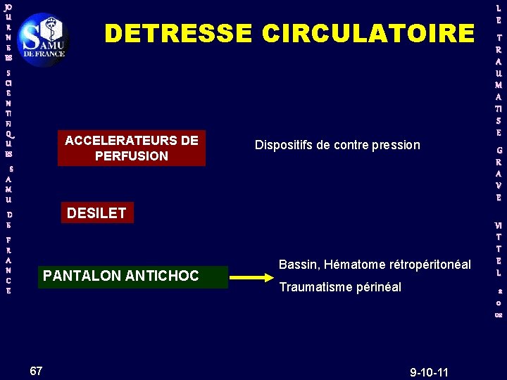 JO U R N E ES DETRESSE CIRCULATOIRE S CI E N TI FI