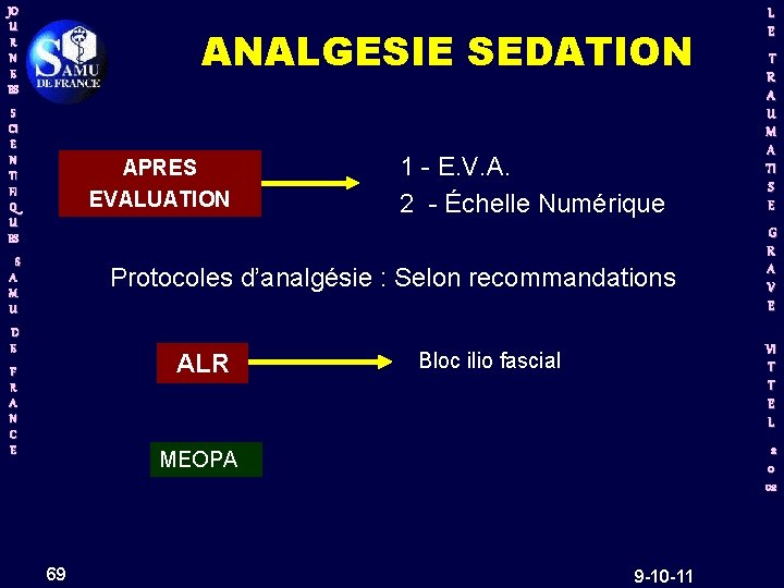 JO U R N E ES ANALGESIE SEDATION S CI E N TI FI