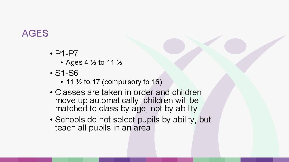 AGES • P 1 -P 7 • Ages 4 ½ to 11 ½ • AGES • P 1 -P 7 • Ages 4 ½ to 11 ½ •