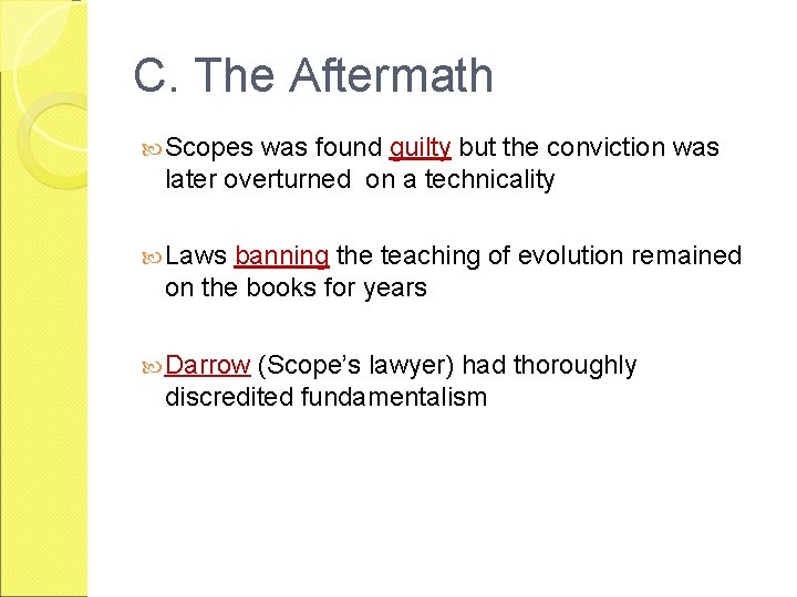 C. The Aftermath Scopes was found guilty but the conviction was later overturned on