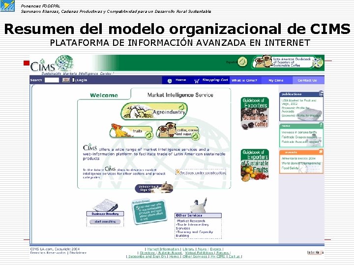 Ponencias FODEPAL Seminario Alianzas, Cadenas Productivas y Competitividad para un Desarrollo Rural Sustentable Resumen