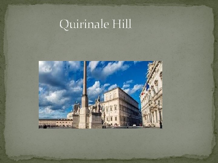 Quirinale Hill 