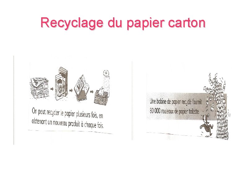 Recyclage du papier carton 