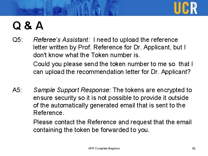 Q&A Q 5: Referee’s Assistant: I need to upload the reference letter written by