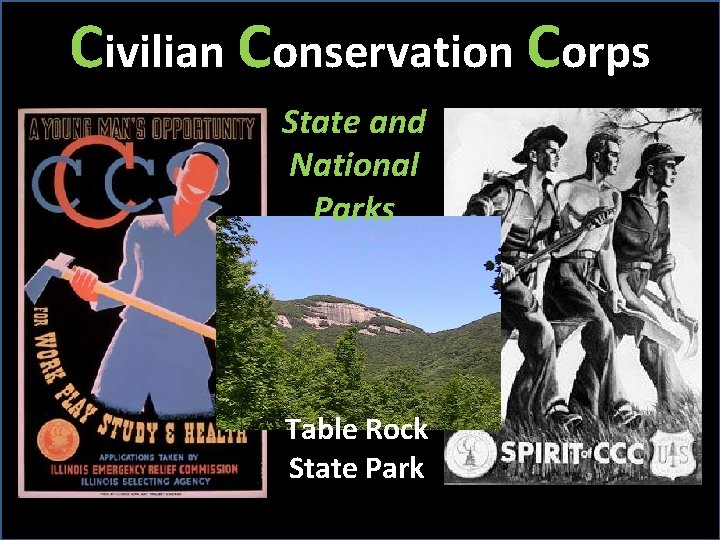 Civilian Conservation Corps State and National Parks Table Rock State Park 