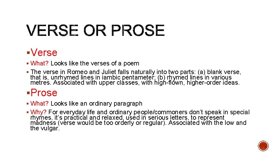 §Verse § What? Looks like the verses of a poem § The verse in