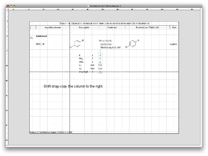 Shift-drag-copy the column to the right. 