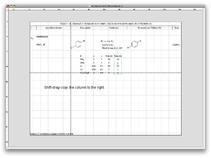 Shift-drag-copy the column to the right. 