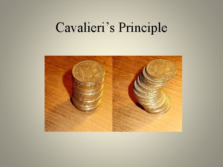 Cavalieri’s Principle 