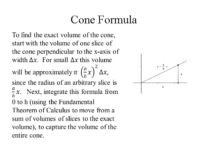 Cone Formula 