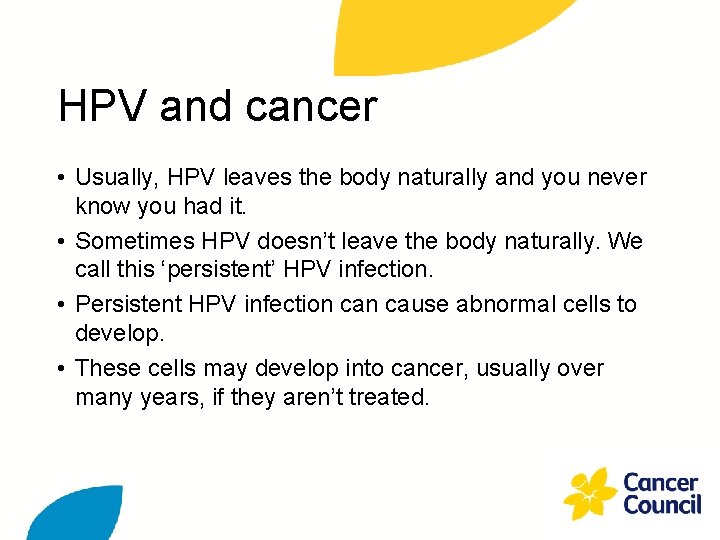 cancer council hpv