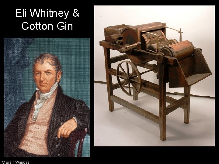 Eli Whitney & Cotton Gin © Brain Wrinkles 