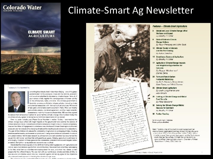 Climate-Smart Ag Newsletter 