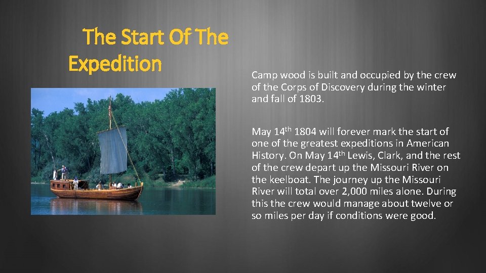 The Start Of The Expedition Camp wood is built and occupied by the crew