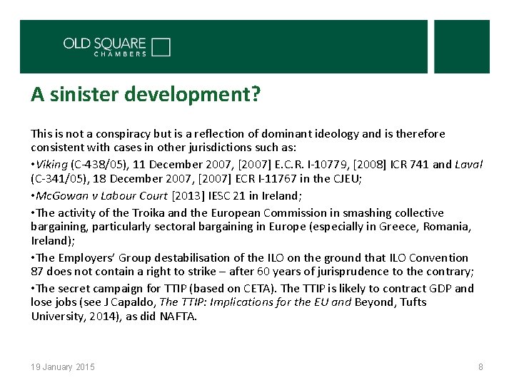 A sinister development? This is not a conspiracy but is a reflection of dominant A sinister development? This is not a conspiracy but is a reflection of dominant