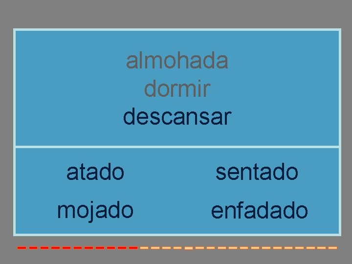 almohada dormir descansar atado sentado mojado enfadado 