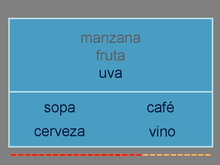 manzana fruta uva sopa café cerveza vino 