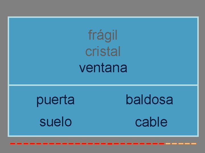 frágil cristal ventana puerta baldosa suelo cable 