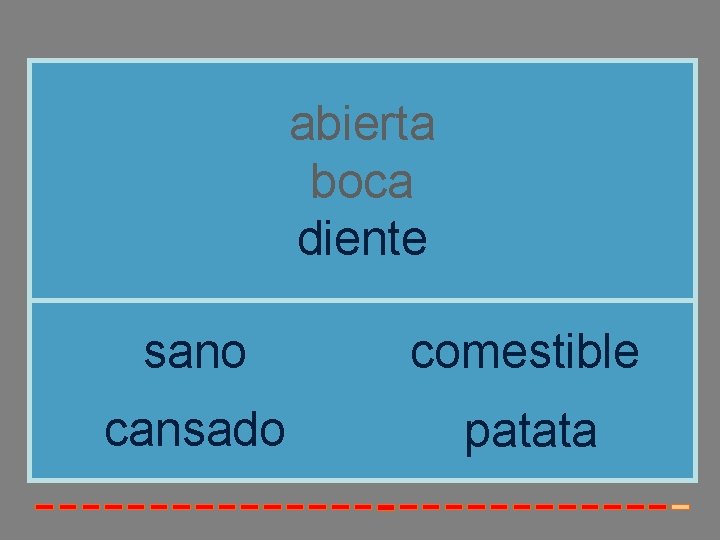 abierta boca diente sano comestible cansado patata 