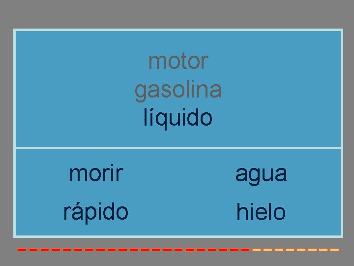 motor gasolina líquido morir agua rápido hielo 