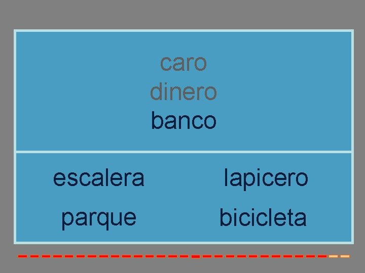 caro dinero banco escalera lapicero parque bicicleta 