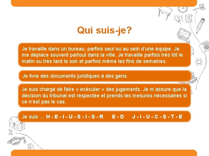 Qui suis-je? Je travaille dans un bureau, parfois seul ou au sein d’une équipe.