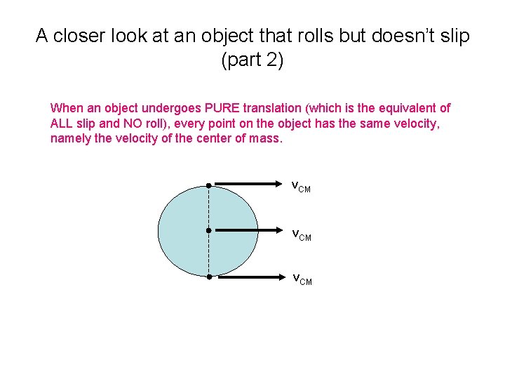 A closer look at an object that rolls but doesn’t slip (part 2) When