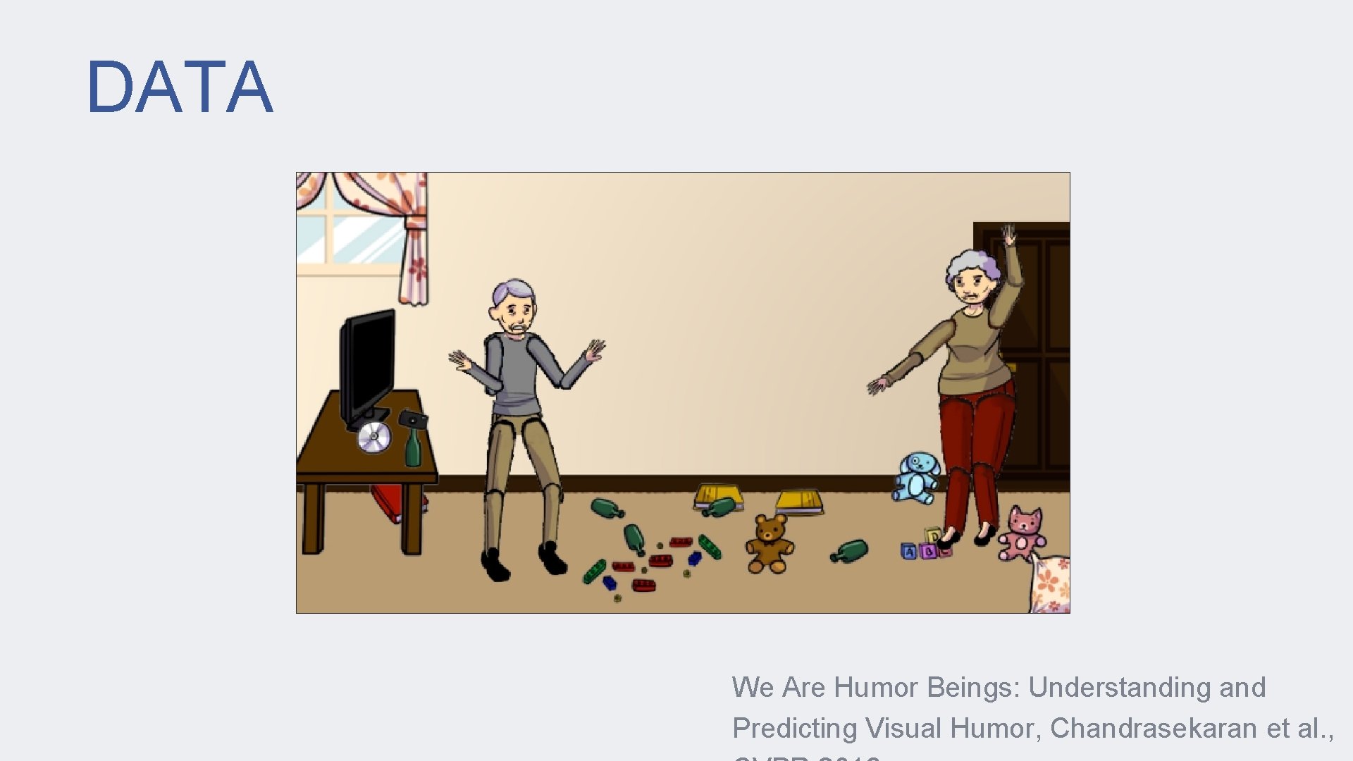 DATA We Are Humor Beings: Understanding and Predicting Visual Humor, Chandrasekaran et al. ,