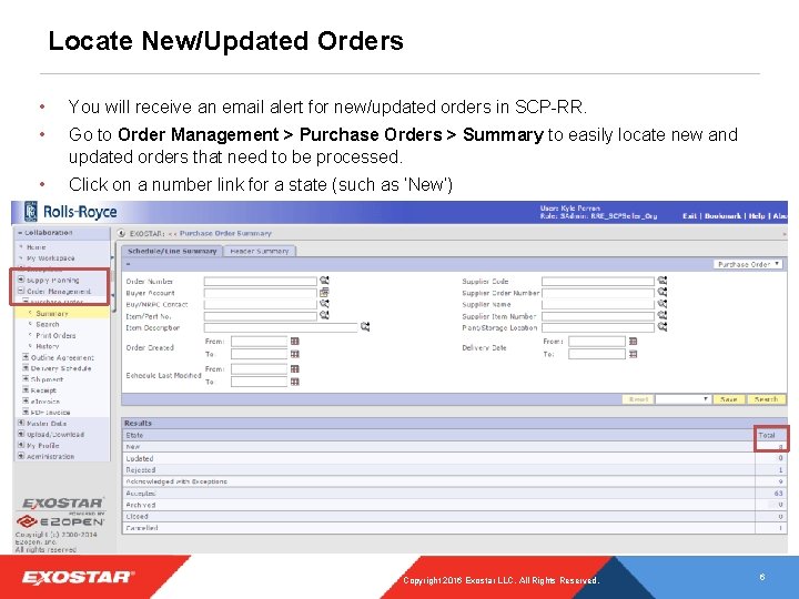 Locate New/Updated Orders • You will receive an email alert for new/updated orders in